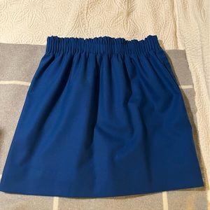 Blue jcrew sidewalk skirt